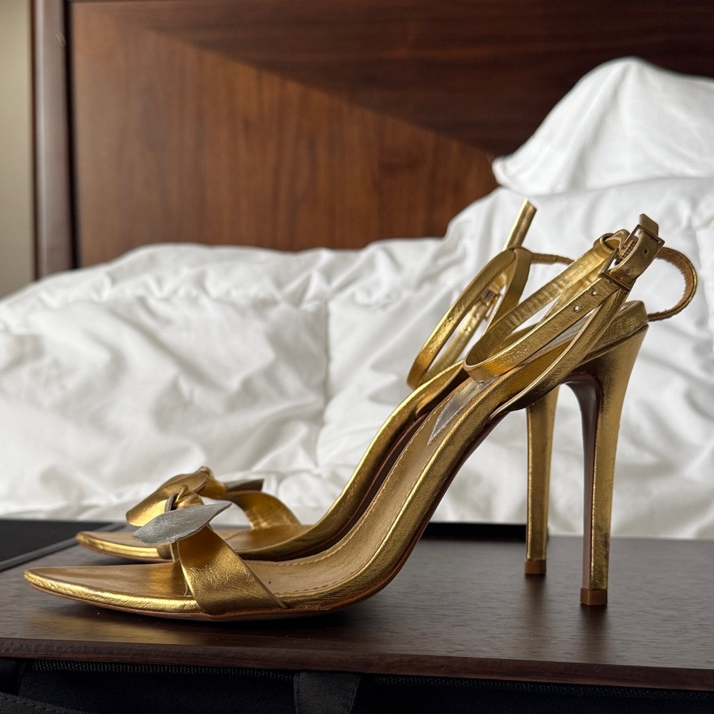 Schultz Elora - Gold Strappy Heels - Picture 3 of 6